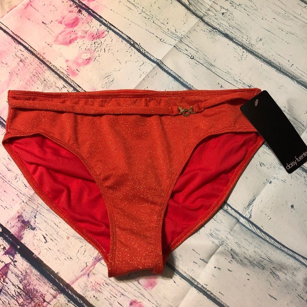 Daisy Fuentes Sun Goddess Scoop Coral & Gold (NWT)